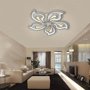 Żyrandol LED z pilotem GLORIOSA, 150 W, 5 płatków, zimne/ciepłe/neutralne światło, ściemnialny, biały 