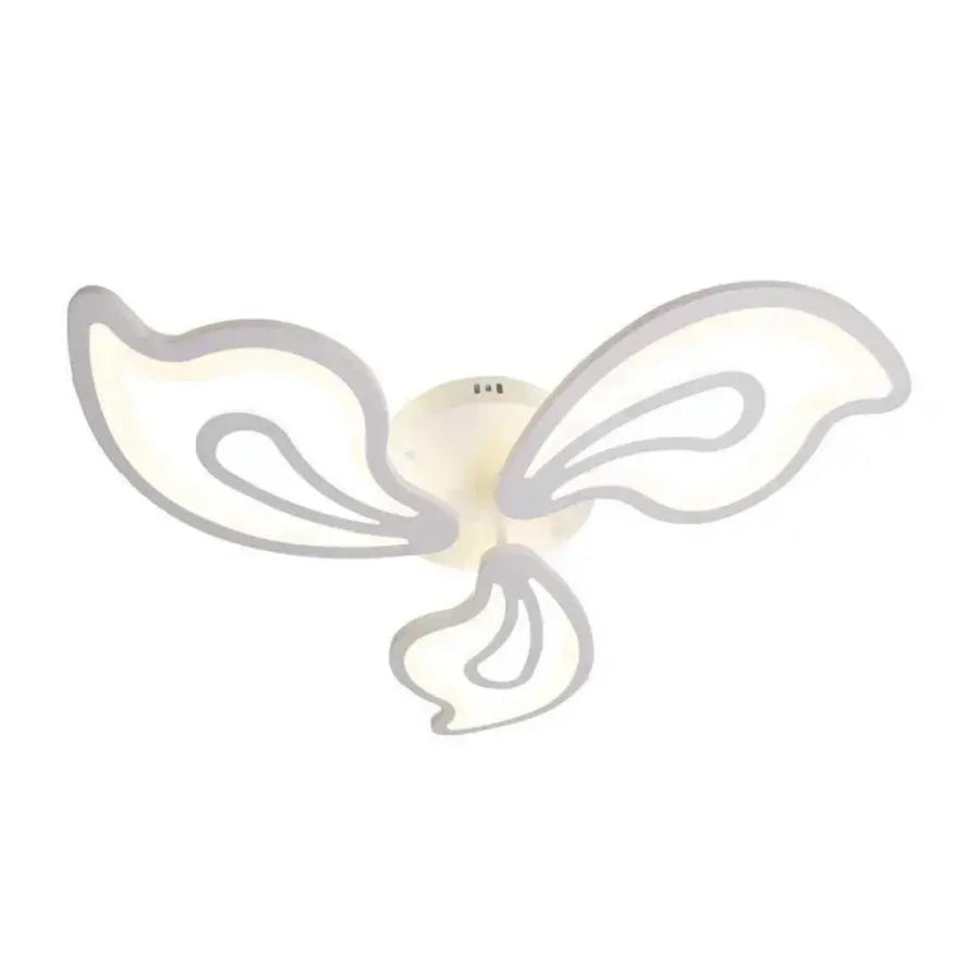 Żyrandol LED z pilotem GLORIOSA 68 W, 3 płatki, światło zimne/ciepłe/neutralne, ściemnialny, biały 