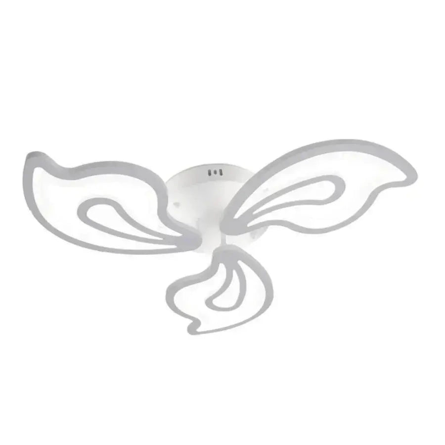 Żyrandol LED z pilotem GLORIOSA 68 W, 3 płatki, światło zimne/ciepłe/neutralne, ściemnialny, biały 