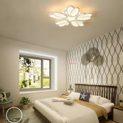 Żyrandol LED z pilotem TULIP, 73 W, 5 płatków, zimne/ciepłe/neutralne światło, ściemnialny, biały 