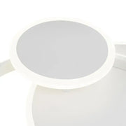 Żyrandol LED z pilotem SILVIAN, 58 W, 3 okręgi, światło zimne/ciepłe/neutralne, ściemnialny, biały