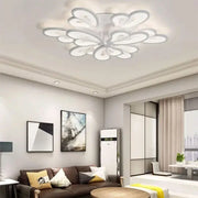 Żyrandol LED z pilotem BLOSSOM Grand, 107W, 9 płatków, zimne/ciepłe/neutralne światło, ściemnialny, biały