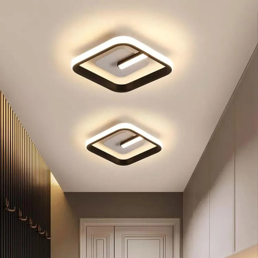 Żyrandol LED VICTORIA, 16W, zimne/ciepłe/neutralne światło, czarno-biały 