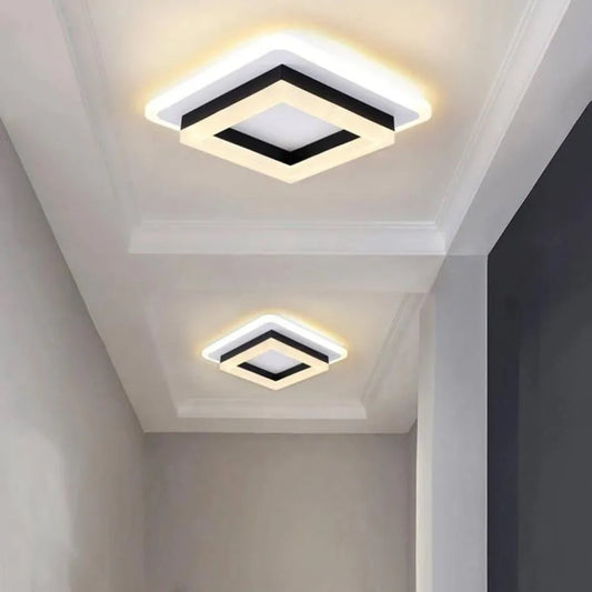 Żyrandol LED Vivian 24W Czarny Biały