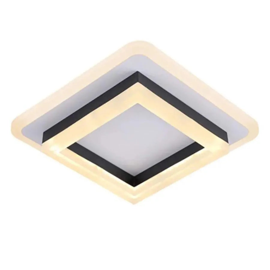 Żyrandol LED Vivian 24W Czarny Biały