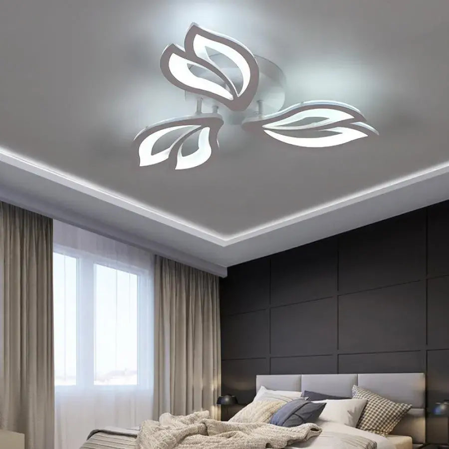 Żyrandol LED LILY 44W z pilotem, 3 elementy, światło zimne/ciepłe/neutralne, ściemnialny, biały