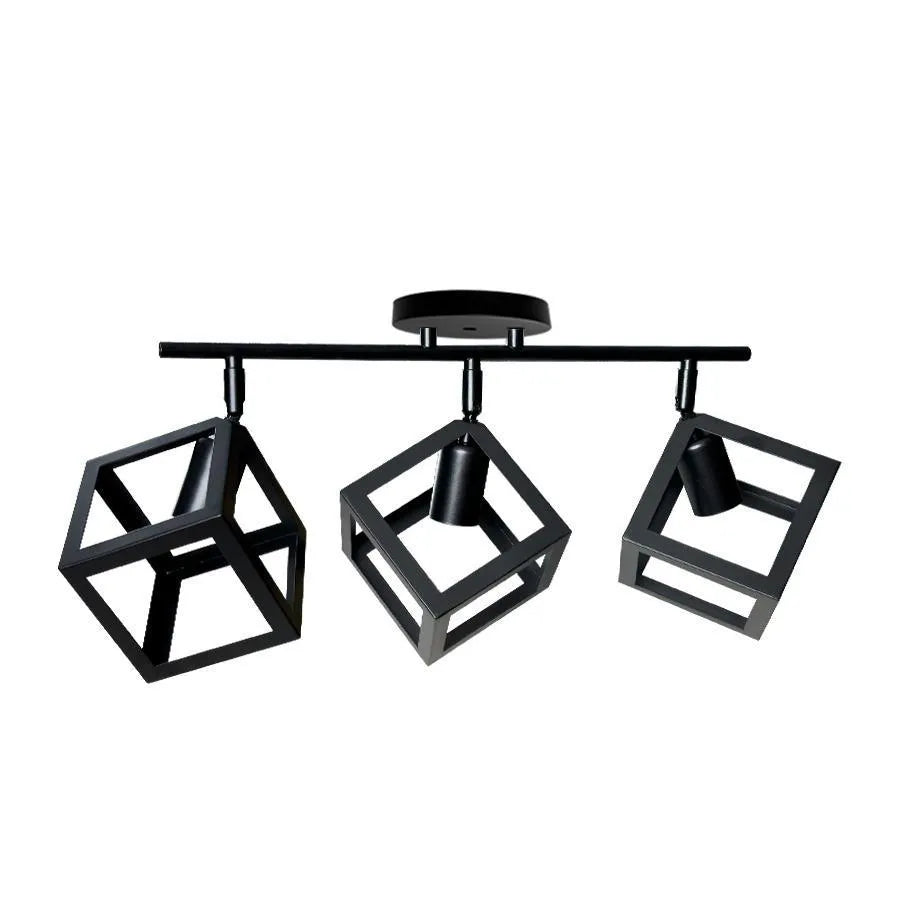 Żyrandol FORMA CUB -STRUKTUR Trio, 3xE27, Czarny, Metal 
