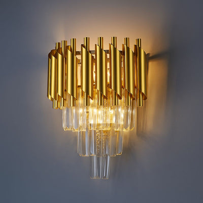 Żyrandol kryształowy Piccolo VERSAILLES, 2xE14, złoty