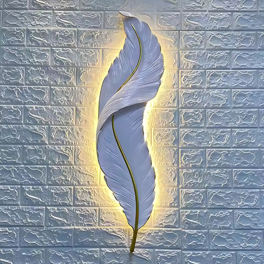 Lampa ścienna LED Pena 85CM biało-złota