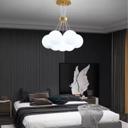 LOFT BAGLIORE Arsenio żyrandol wiszący, 7x G9, złoty, regulowana wysokość