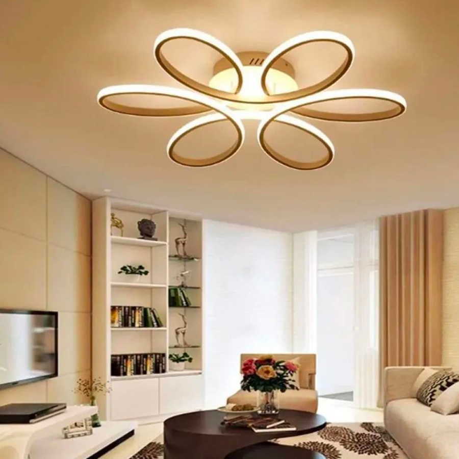 Żyrandol LED ELIZA z pilotem, 65W, światło zimne/ciepłe/neutralne, ściemnialny, biały 