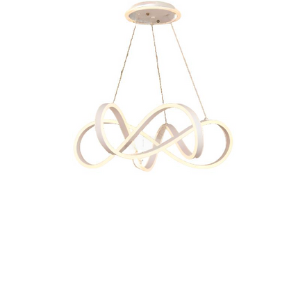 Żyrandol wiszący INFINITY Halo LED z pilotem, 138 W, regulowana wysokość, zimne/ciepłe/neutralne światło, ściemnialny, biały