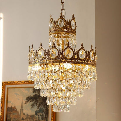 Żyrandol kryształowy REGALITE Petito, 6XE14, średnica 45 cm, błyszczące złoto, regulowana wysokość