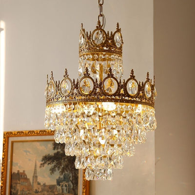 Żyrandol kryształowy REGALITE Petito, 6XE14, średnica 45 cm, błyszczące złoto, regulowana wysokość