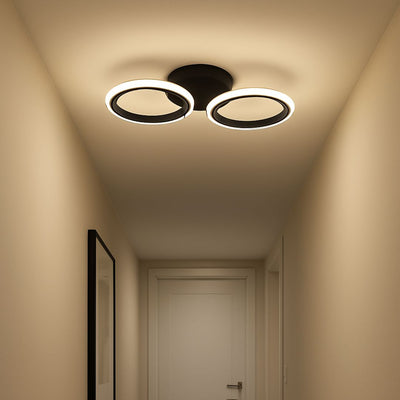 Żyrandol LED MARA 19W, 2 koła, światło zimne/ciepłe/neutralne, czarny