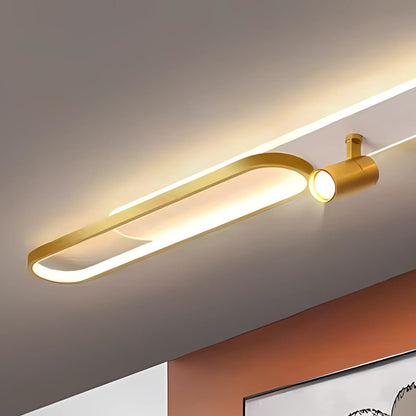 Żyrandol LED FISSO Camilla z regulowanym reflektorkiem, 69 W, zimne/ciepłe/neutralne światło, błyszczące złoto