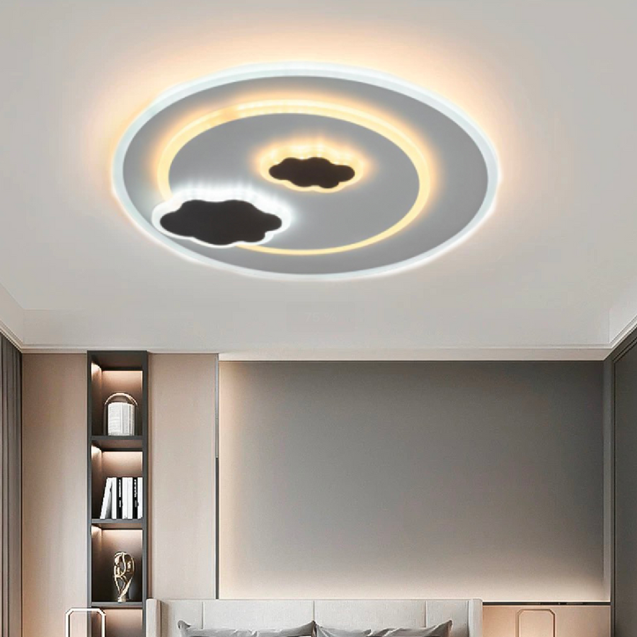 Żyrandol LED NOOR 30W, światło zimne/ciepłe/neutralne, biały