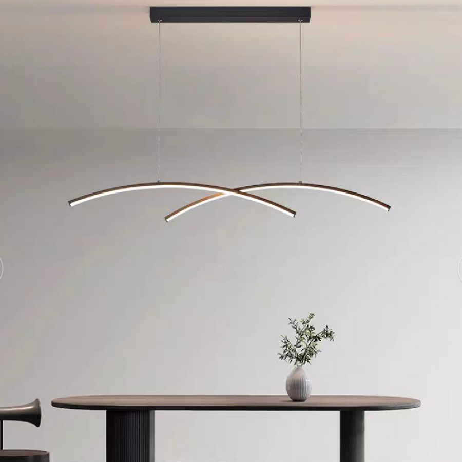 Żyrandol LED STUDIO GILDIS z pilotem, 30 W, światło zimne/ciepłe/neutralne, ściemnialny, czarny