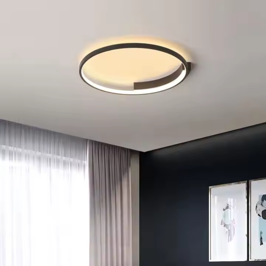 Żyrandol LED z pilotem LETIZIA 33W, okrągły, światło zimne/ciepłe/neutralne, ściemnialny, czarny 