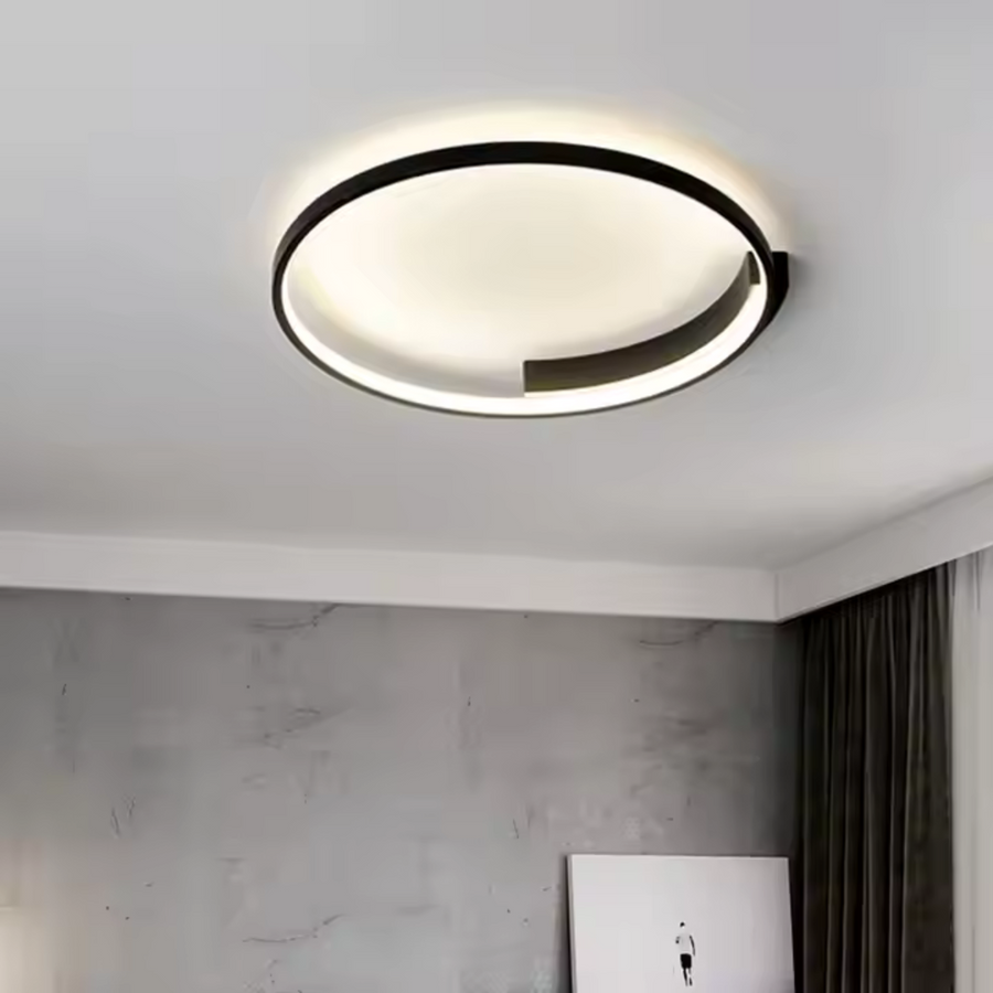 Żyrandol LED z pilotem LETIZIA 33W, okrągły, światło zimne/ciepłe/neutralne, ściemnialny, czarny 
