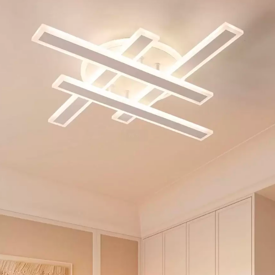 Żyrandol LED z pilotem Shawn 60W ściemnialny biały
