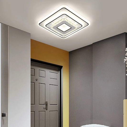Żyrandol LED Arabela 40W Zimne/Ciepłe/Neutralne światło Czarny Biały Z Kryształem