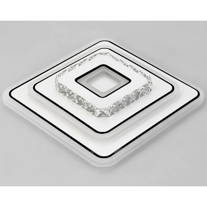 Żyrandol LED z kryształem ARABELA 35W, światło zimne/ciepłe/neutralne, biały