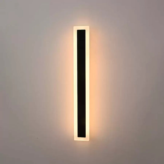 Kinkiet zewnętrzny LED Mack, długość 60 cm, 8 W, IP65, metal, liniowy, czarny Kinkiety zewnętrzne Domyślny tytuł Alessandro Design