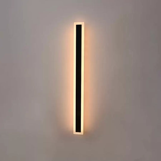 Kinkiet zewnętrzny LED Mack, długość 90 cm, 10 W, IP65, metal, liniowy, czarny Kinkiety zewnętrzne Domyślny tytuł Alessandro Design