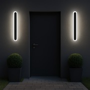 Zewnętrzna lampa ścienna LED SUHA, długość 30 cm, 4 W, IP65, metalowa, liniowa, czarna 
