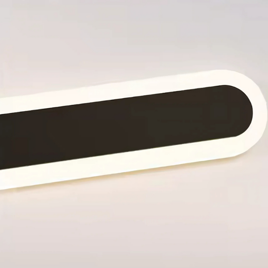 Zewnętrzna lampa ścienna LED SUHA, długość 70 cm, 10 W, IP65, metalowa, liniowa, czarna 