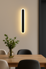 Kinkiet zewnętrzny LED SUHA, długość 90 cm, 13 W, IP65, metalowy, liniowy, czarny 