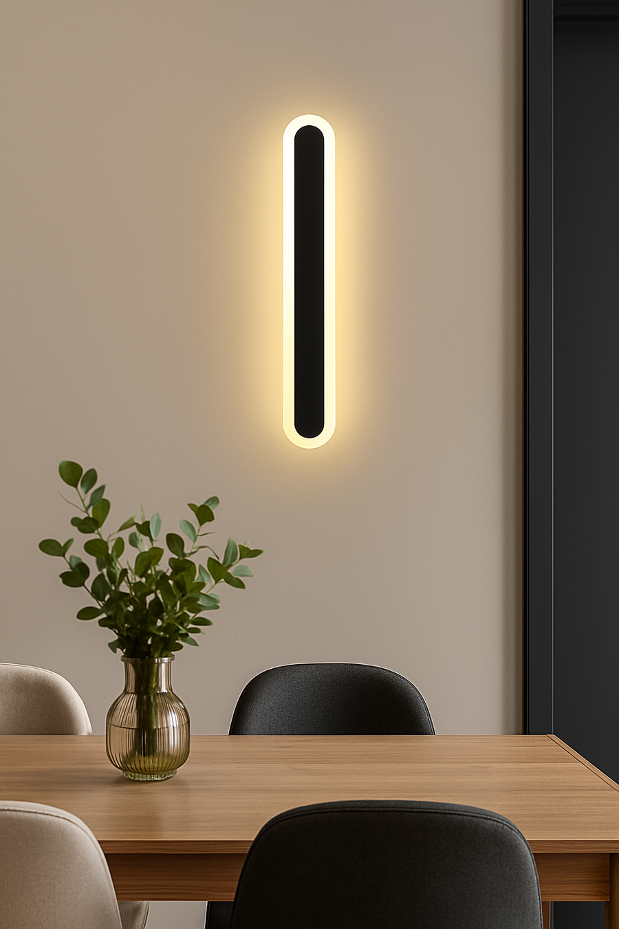 Kinkiet zewnętrzny LED SUHA, długość 90 cm, 13 W, IP65, metalowy, liniowy, czarny 