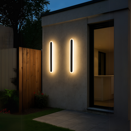 Kinkiet zewnętrzny LED SUHA, długość 90 cm, 13 W, IP65, metalowy, liniowy, czarny 