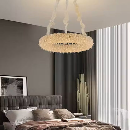 Żyrandol kryształowy HOHENZOLLERN Magno, 40 W, światło ciepłe/zimne/neutralne, średnica 66 cm, kolor złoty, regulowana wysokość