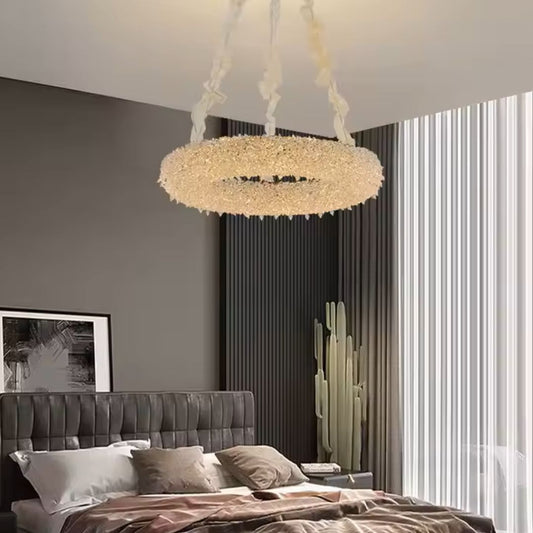 Żyrandol kryształowy HOHENZOLLERN Magno, 40 W, światło ciepłe/zimne/neutralne, średnica 66 cm, kolor złoty, regulowana wysokość