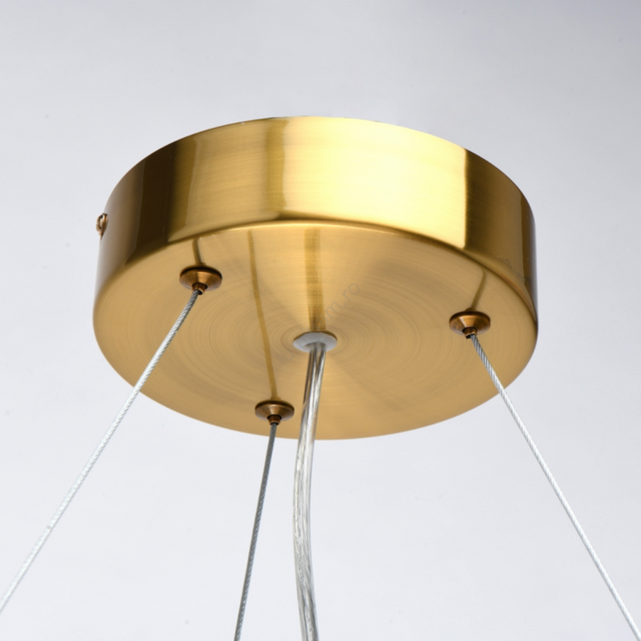 Candelabru Elegant LED, 78W, Lumina Calda/Rece/Neutra, Auriu