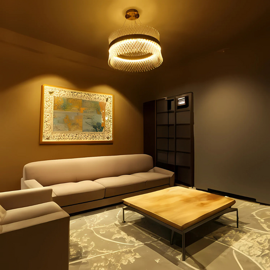 Candelabru Elegant LED, 78W, Lumina Calda/Rece/Neutra, Auriu