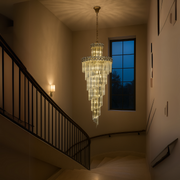 Żyrandol kryształowy WINDSOR Ascendere, 26xE14, średnica 60 cm, chrom błyszczący, regulowana wysokość