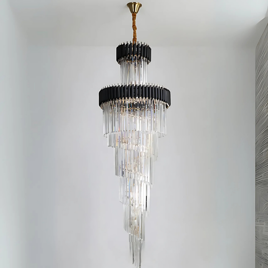 Candelabru Casa Scarii, ALTURA, E14, 180cm, Negru