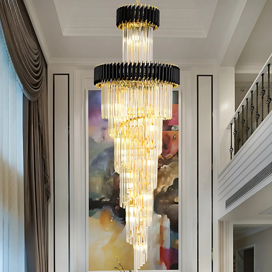 Candelabru Casa Scarii, ALTURA, E14, 180cm, Negru