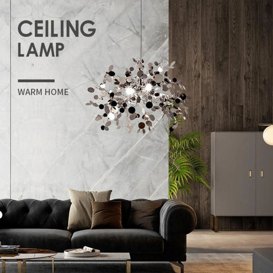 Nowoczesny żyrandol, CAPRICIO Allegro, 2xE14, średnica 40 cm, chrom błyszczący, regulowana wysokość