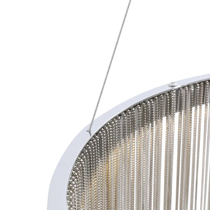 Żyrandol wiszący LED z pilotem ILLUMINA MAGNUS, 38 W, światło zimne/ciepłe/neutralne, ściemnialny, chrom błyszczący