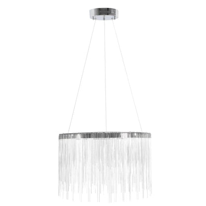 Żyrandol wiszący LED z pilotem ILLUMINA MAGNUS, 32 W, światło zimne/ciepłe/neutralne, ściemnialny, chrom błyszczący