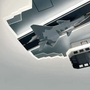 Żyrandol LED FIGHTER, 128 W, zimne/ciepłe/neutralne światło, srebrny