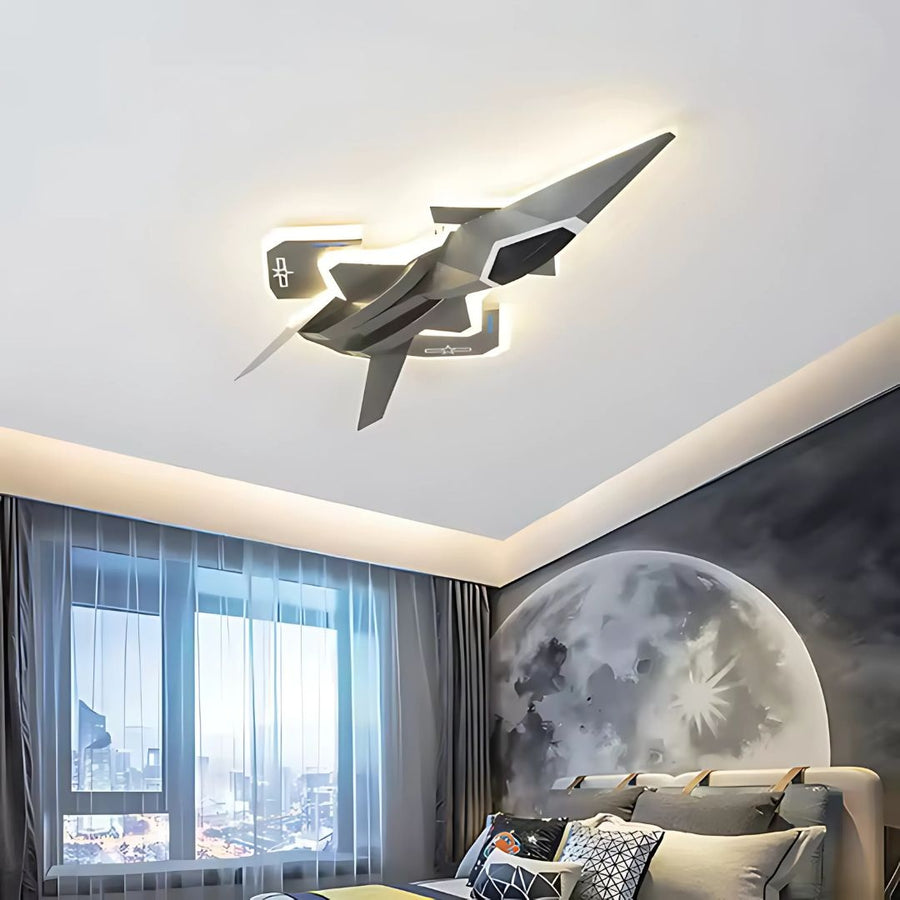 Żyrandol LED FIGHTER, 101 W, światło zimne/ciepłe/neutralne, srebrny