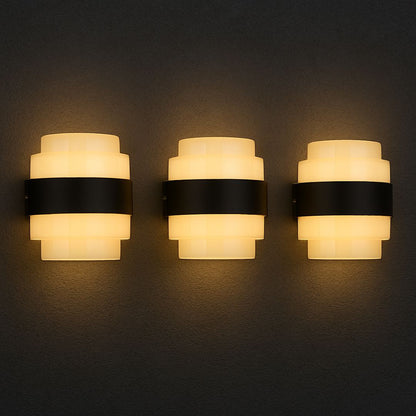 Kinkiet LED MONT BLANC, 12W, ciepłe światło, czarny