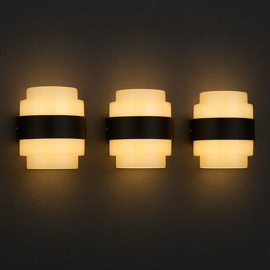 Kinkiet LED MONT BLANC, 12W, ciepłe światło, czarny