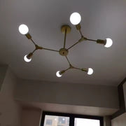 Żyrandol Architek Hexa, 6 x E27, czarny, metalowy