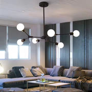 Żyrandol Architek Hexa, 6 x E27, czarny, metalowy